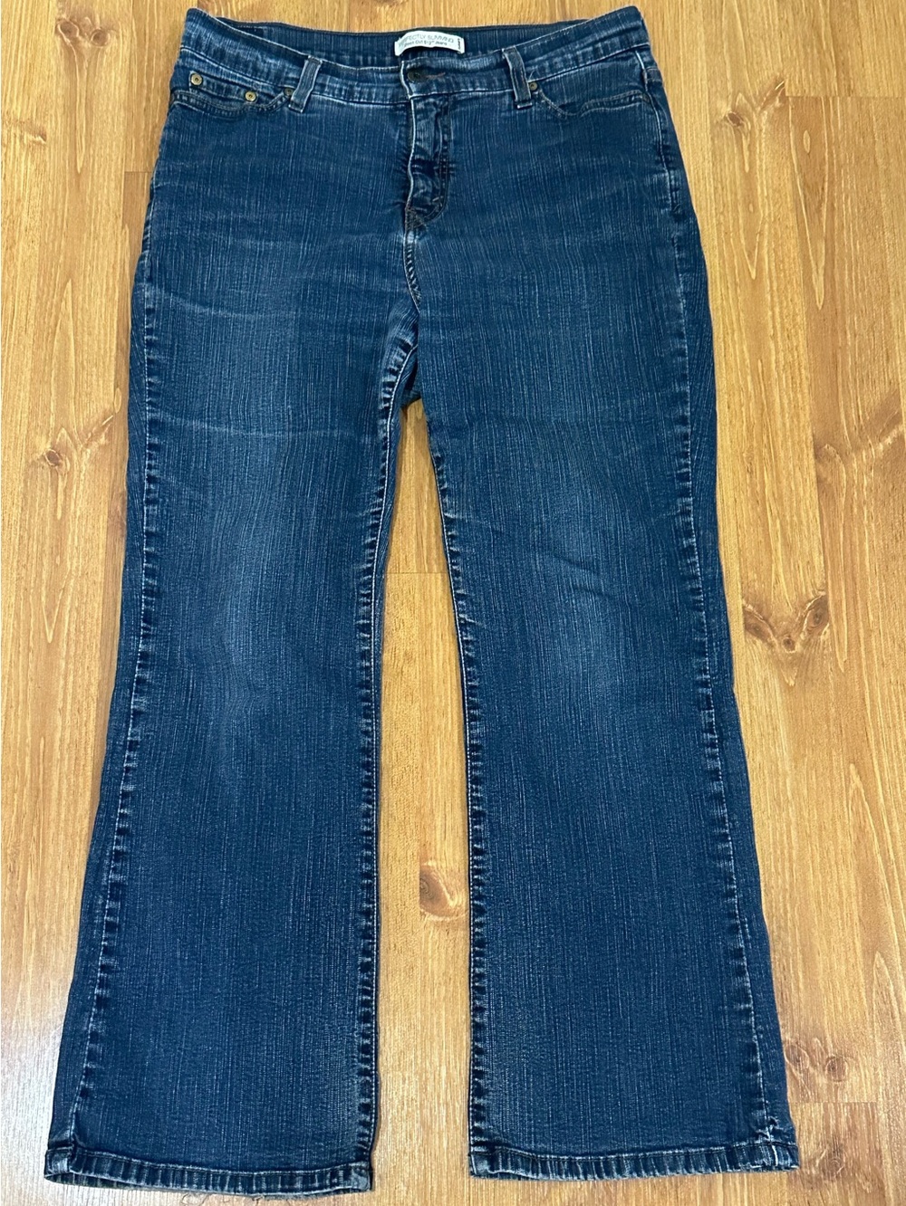Levis Blue Perfectly Slimming Bootcut 512 Denim Jeans sz 14 
Waist 32 Inseam 27